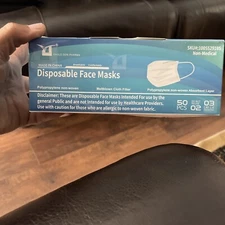 Disposable Face Masks Non-Medical - 50 PCS - 3 LAYER Breathable  Comfortable 