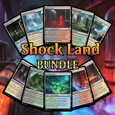 Shock Land Bundle (One of Each) - Custom Magic: The Gathering Card