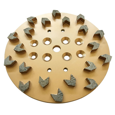 10'' Concrete Diamond Grinding Disc Plate Edco, Husqvarna, #25/30 Grit, 2 Pack