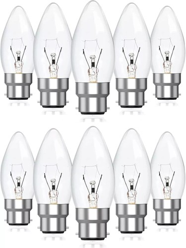 Halogen Candle Bulb 42w (60w) Watt BC B22d Eco Lamp Bayonet Cap Fitting 10 Pack - Picture 4 of 4