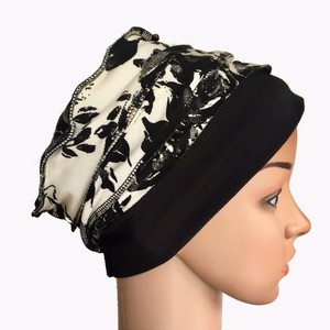 HEADWEAR FOR HAIR LOSS, LINED LAYERED HAT CANCER CHEMO ...