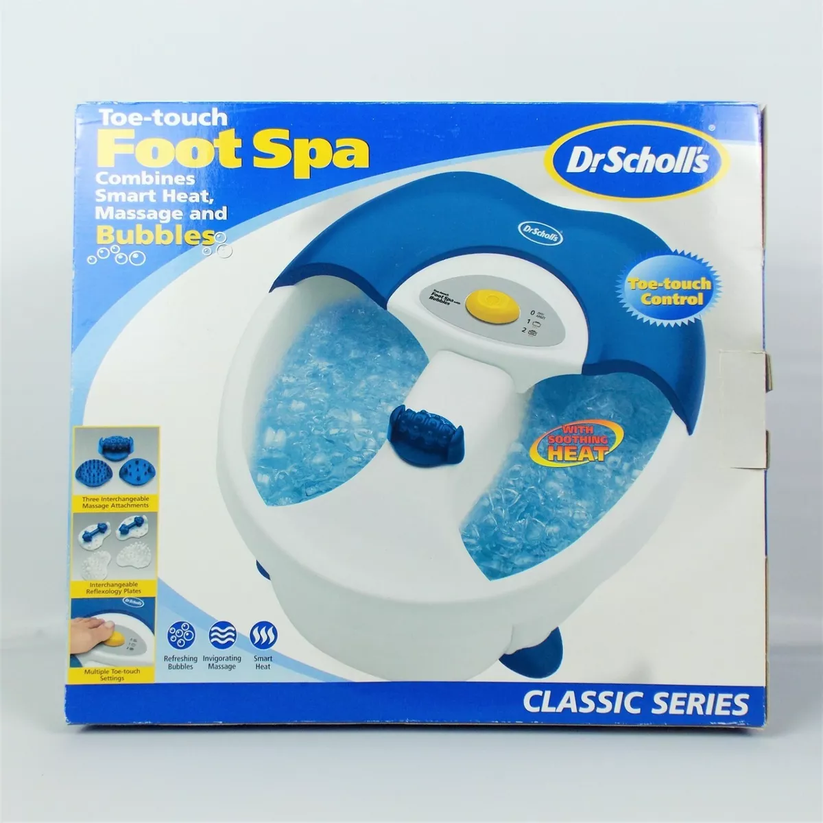 Dr. Scholl s Toe Touch Foot Spa Combines Smart Heat Massage and Bubbles DR6624