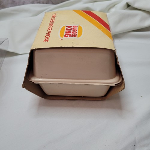 Vintage Super Selten! NOSTALGISCHES BURGER KING CHEESEBURGER TELEFON OVP Funktioniert! - Bild 10 von 14