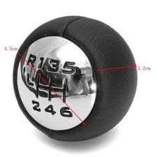 Pomello Leva Cambio Adatto per FIAT Scudo dal 2007 - 6 Marce (in Pelle)