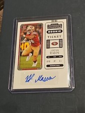 2022 Panini Contenders Jordan JP Mason Rookie Ticket Auto 49ers Football