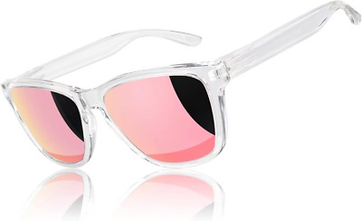 Sonnenbrille Damen Polarisiert UV400 Retro Verspiegelt CAT 3 CE Für Auto & Reise