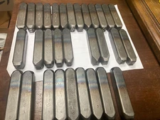 CH Hanson Individual HD 1/2" Steel Stamp, See  Specifics For Availability