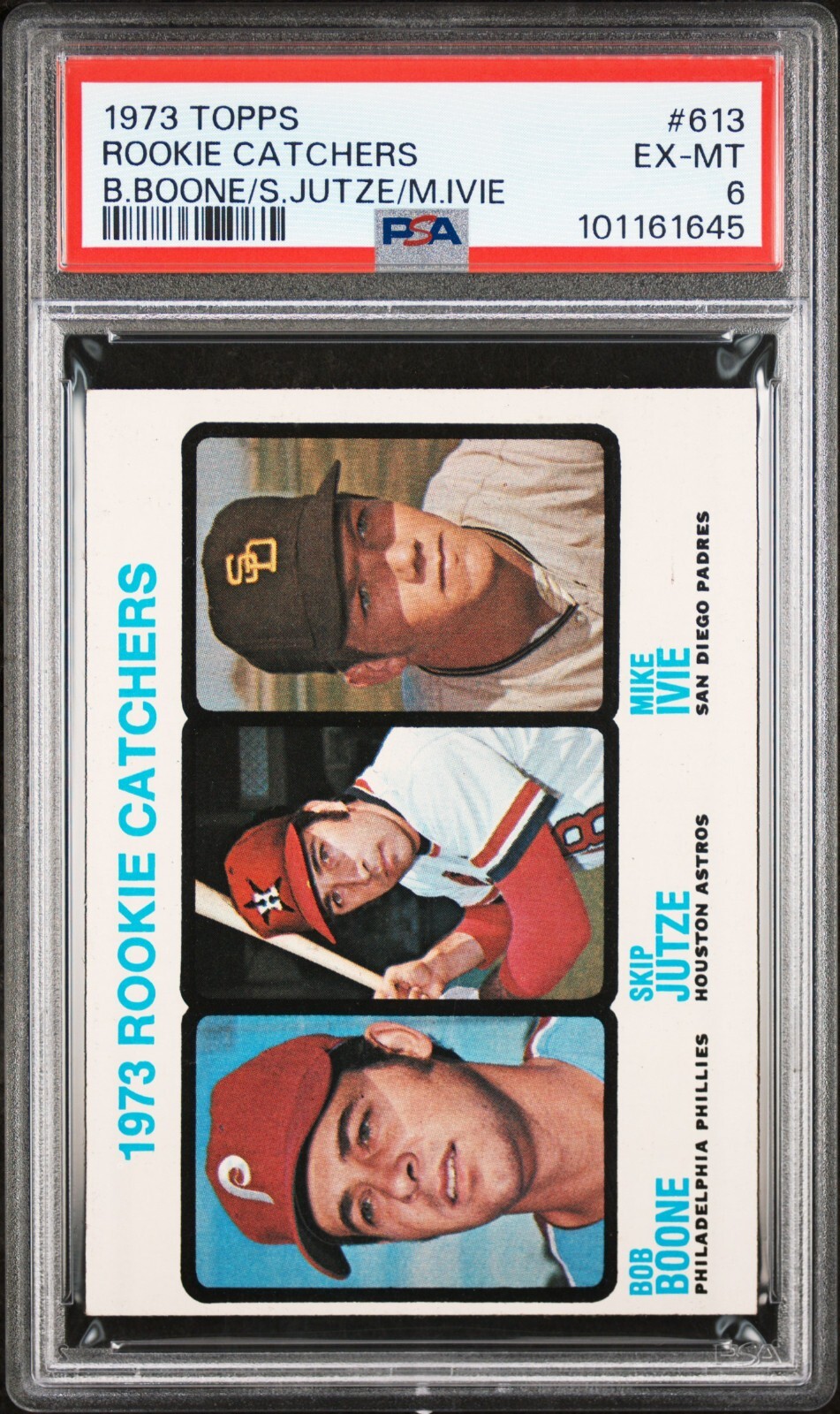 1973 Topps #613 Rookie Catchers Bob Boone (PSA 6 EX-MT) Just Graded (RC)