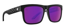 Spy Optic DISCORD Sunglasses - SLAYCO Matte Black VIPER / Happy PURPLE Spectra