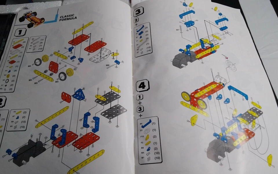 Vtg 1995 Radio Shack Exclusive Mek-struct Creative Steel Building System 370pts - Image 4 of 4