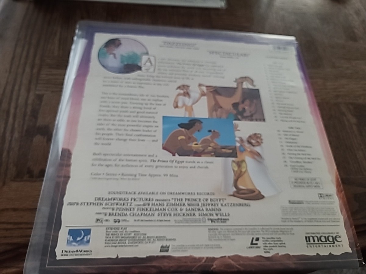 Prince Of Egypt (1998) Laserdisc | eBay