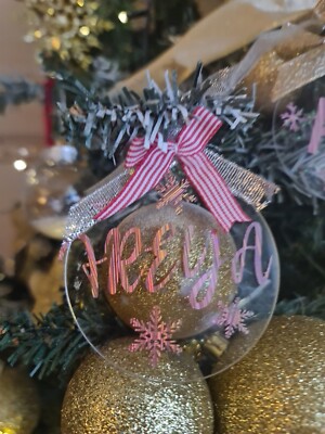 personalisierte Acryl Weihnachtsdeko