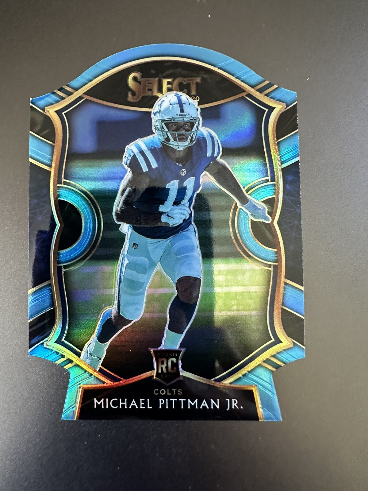 MICHAEL PITTMAN JR 2020 Select #62 Rookie Light Blue Die-Cut Color Match! Colts