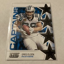 2019 Score Football Captains #6 Greg Olsen Panthers