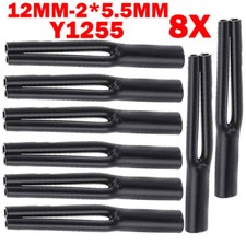 8PCS 12mm-2 5.5mm Speaker Cable Pants Y-Splitter Wire Pant Boots Audio Subwoofer