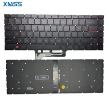 New US keyboard for MSI GF65 Thin 9SD 9SE 10SD 10SE MS-16W1 MS-16W2 Red Backlit