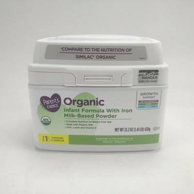 parents choice organic formula