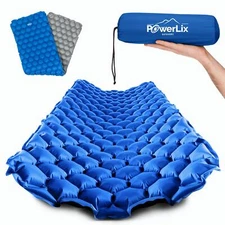 POWERLIX Ultralight Inflatable Camping Sleeping Pad for Backpacking & Hiking - C