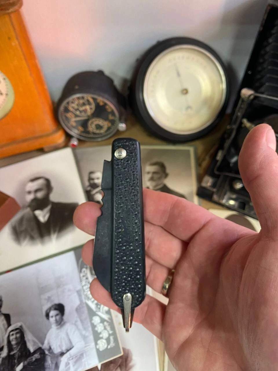 Unfolded Signalman's Knife - USSR Electrics Wormsla