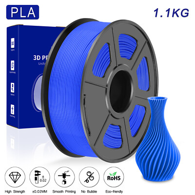 JAYO Blau PLA 3D Drucker Filament 1,75mm 1,1KG FDM 3D-Druckmaterial Keine Blase