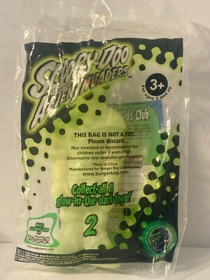 Burger King Kids Club Toy 2000 Scooby Doo & The Alien Invaders #2 Glow in Dark