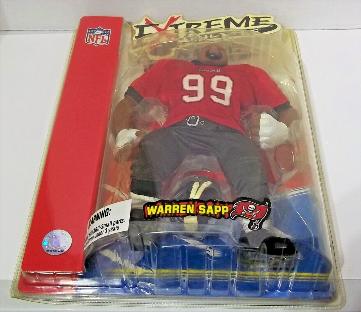 NEW - MEZCO - NFL - EXTREME ATHLETES - #99 WARREN SAPP