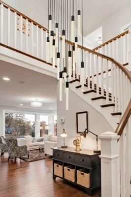 LARGE BLACK FOYER ENTRY DINING ROOM CRYSTAL PENDANT CHANDELIER 16 LIGHT FIXTURE
