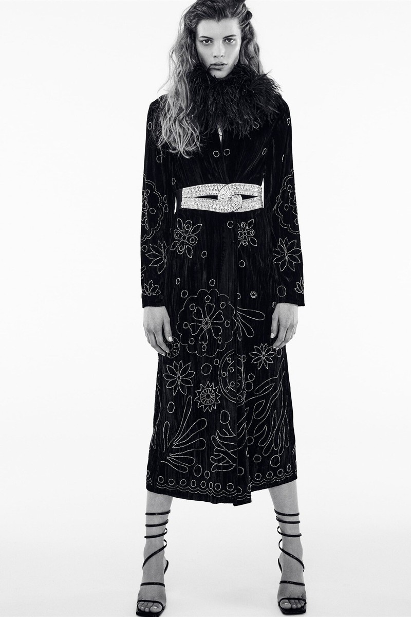 ZARA LIMITED EDITION 黒ウールコート 花 柄刺繍 ZARA EMBROIDERED KIMONO COAT LIMITED EDITION 4786/347 SZ M | eBay