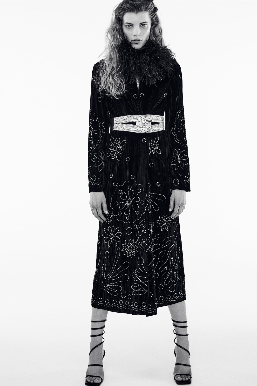 ZARA EMBROIDERED KIMONO COAT LIMITED EDITION 4786/347 SZ M