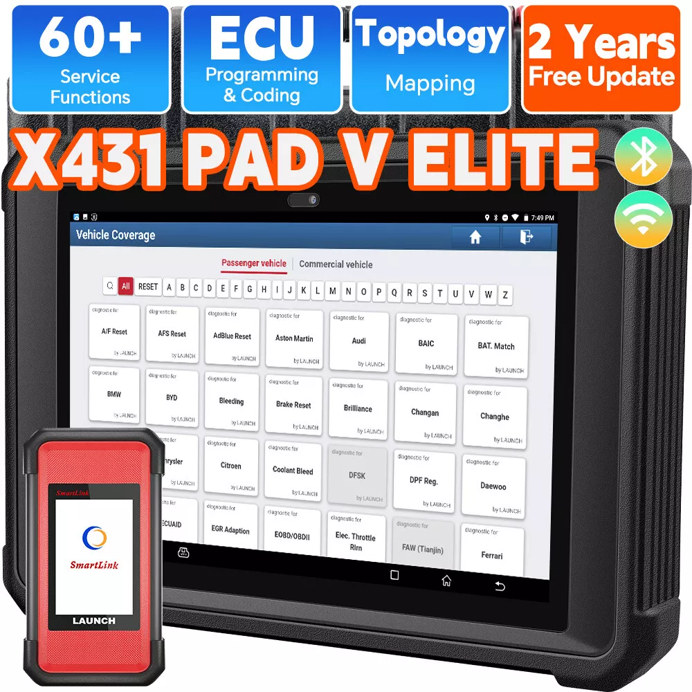 15%OFF 2025 LAUNCH X431 PAD V PAD 7 Diagnostic Scanner Online Programming Coding-image