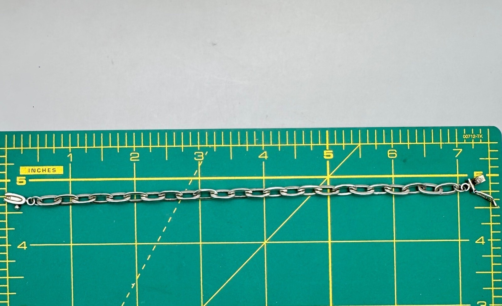 Clip Chain Link Bracelet Secure Box Clasp Boma Sterling Silver 7 1/4 Inches Long