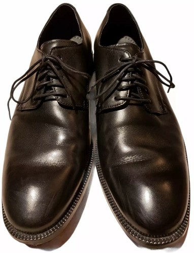 Mens Oxford Black Leather Shoes Size 