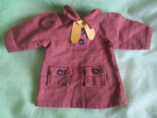 vintage brownie guide uniform for doll brown yellow tie 1980s 1970s