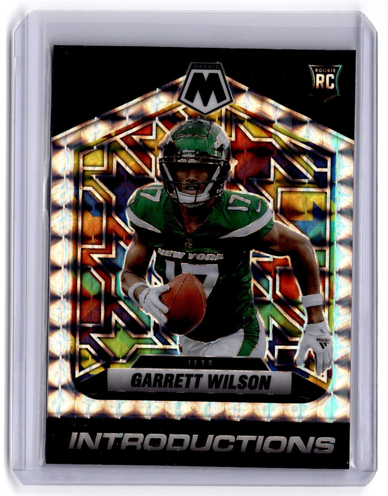 2022 Panini Mosaic #I-6 Garrett Wilson Introductions Mosaic