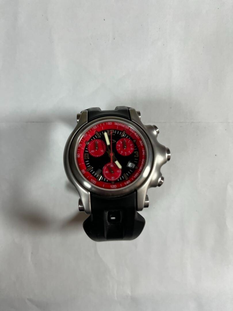 Oakley Holeshot Red Dial Chronograph Men's watch JP | eBay