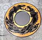 Dual Dragons Wall Mount Mirror Wall Art Hanging Decor Fantasy Asian 16" Diam.