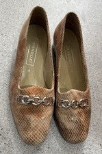 Dorndorf Orange/Apricot Brown Leather Shoes With A Touch Of Retro Charm Uk 4