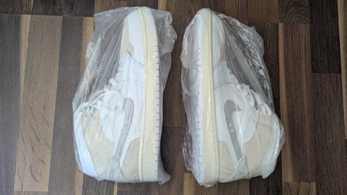 NEW Nike Jordan 1 Mid SE Craft Inside Out White Orewood Trainers UK 11 Leather - 第 19/19 張圖片