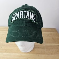 Michigan State Spartans Signatures Green Ball Cap Hat Adjustable Baseball