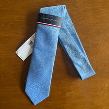 Tommy Hilfiger Men's Silk Blend Tie Light Blue Floral NEW MSRP: 69.50