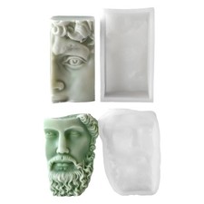 Human Face Silicone Molds for Handmade Soap Chocolate Decoration