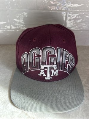TEXAS A&M AGGIES HAT TWO TONE NCAA COLLEGE FOOTBALL TEAM LOGO