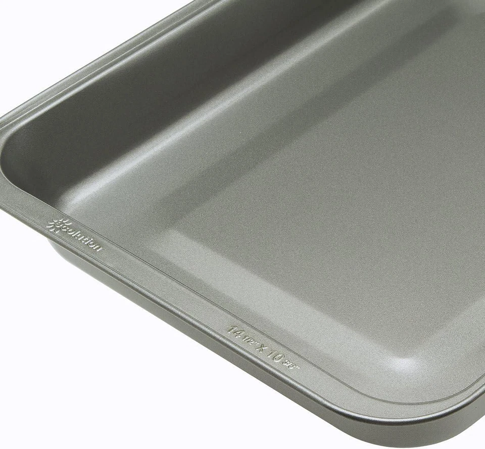 Ecolution Bakeins Cookware Non-Stick Heavy Duty Carbon Steel, Roasting Pan, Gray - Image 3 of 4