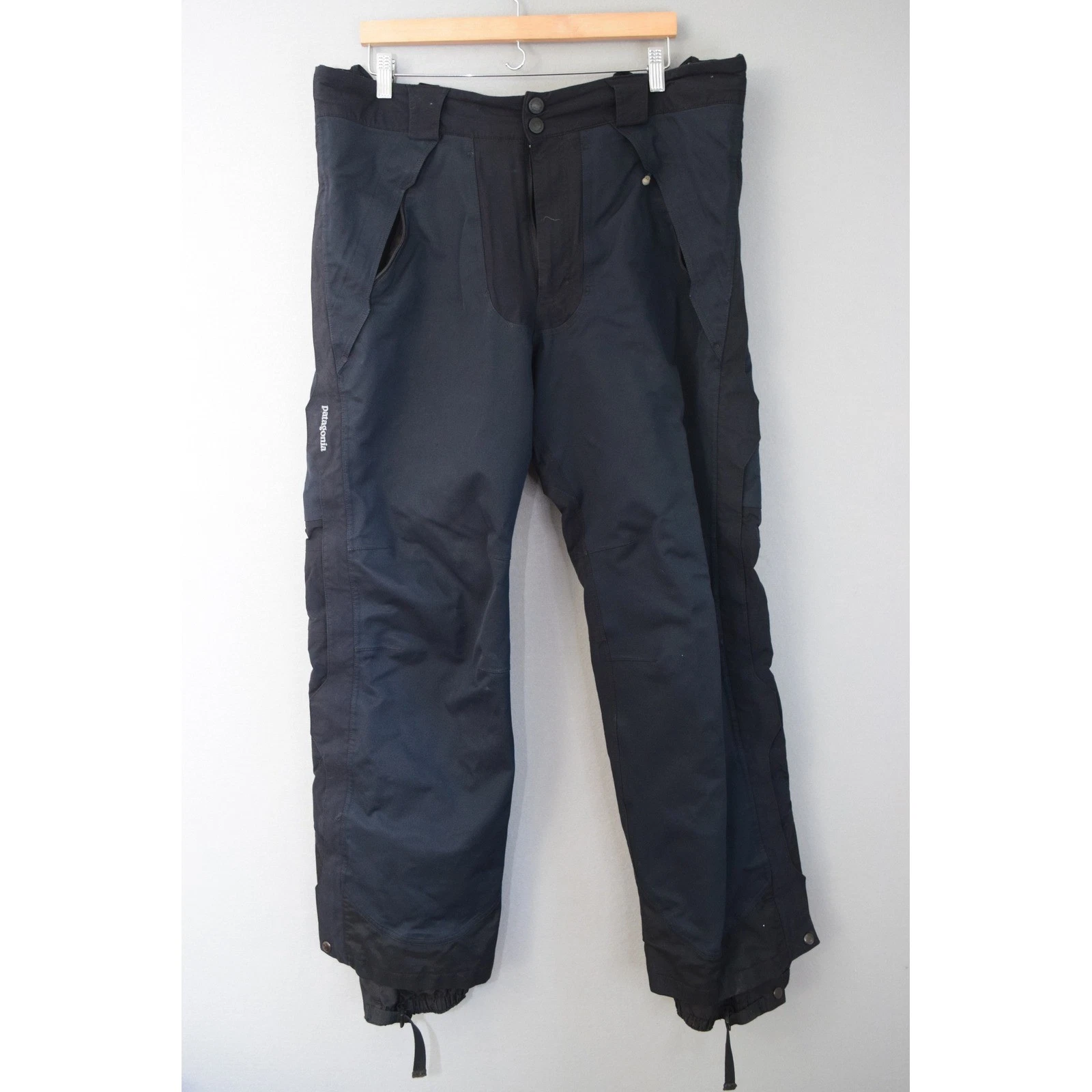 Patagonia Ski Pants 38 Black Snowboard Winter Men Gorpcore Insulated Powder Town