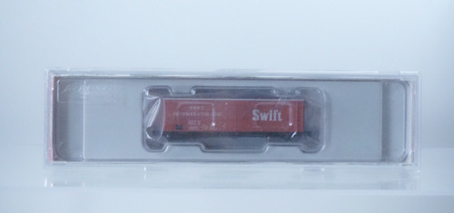 Nuevo de Lote Antiguo Rapido Trains Inc. Coche refrigerador de carne SWIFT 2691 37' escala N - 521034 | Zustand: New