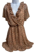 Lost + Wander Dress Women’s Sz S Short Ruffled Polyester Lined