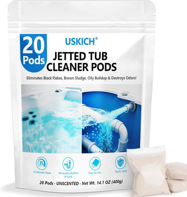 USKICH 20 Pods Jetted Tub Cleaner Bathtub- Jet Bathtub Cleaner,Jetted Tub...
