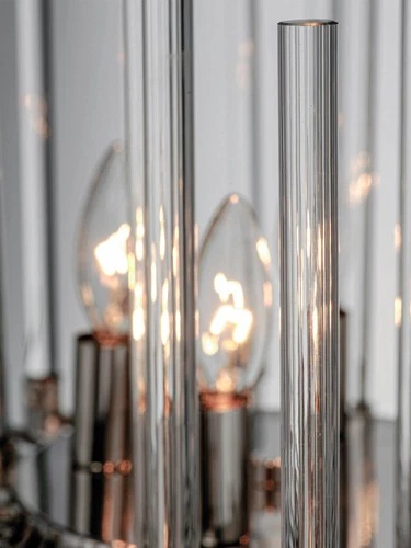 Maxim Divine 23" Wide Polished Nickel 8-Light Modern Pendant Light - Picture 3 of 5