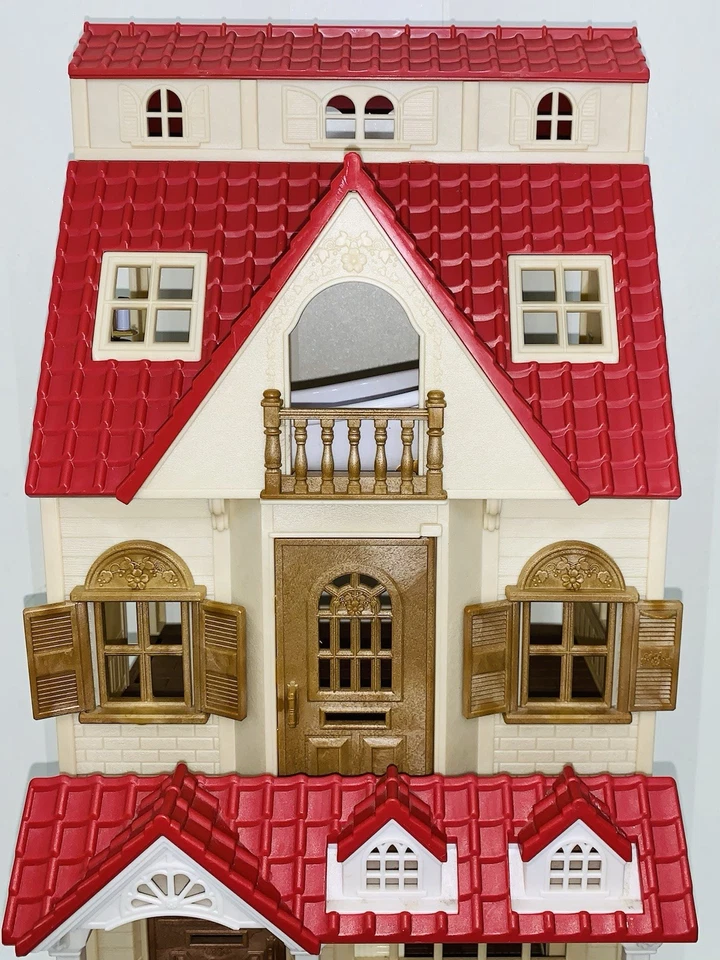Sylvania Families Red Roof Dollhouse Grand Mansion Lot 2 Houses Very Rare - Image 4 of 4