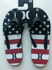 Hurley Men's Sandals USA style Size 10 Flip-Flops NEW